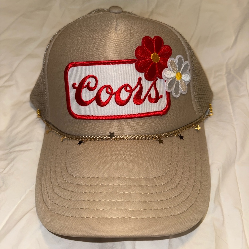 Custom-made Coors Beige Mesh Trucker Hat